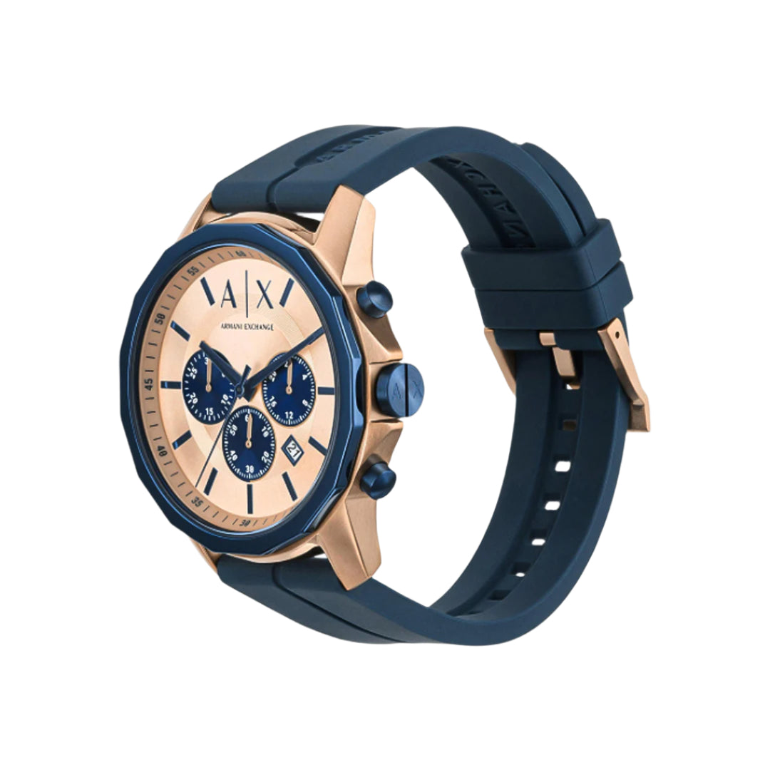 Armani Exchange Hampton Rose Gold Dial Men's Watch | AX1730