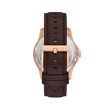 Armani Exchange Brown Dial Leather Strap Men's Watch | AX1740