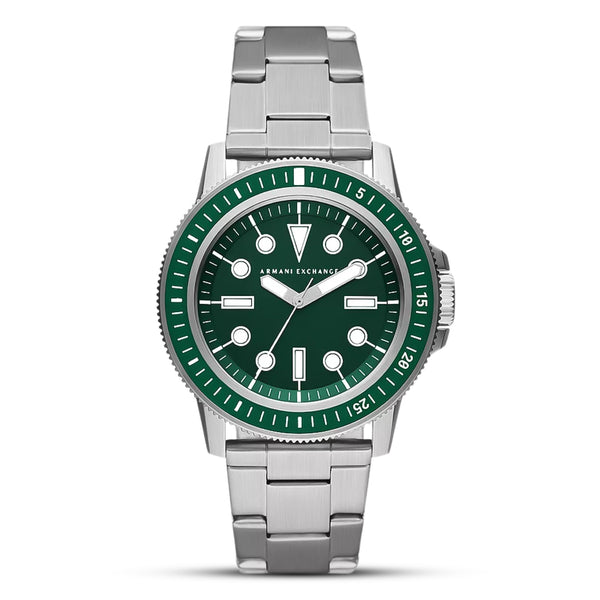 Armani Exchange Leonardo Green Dial Men's Watch | AX1860