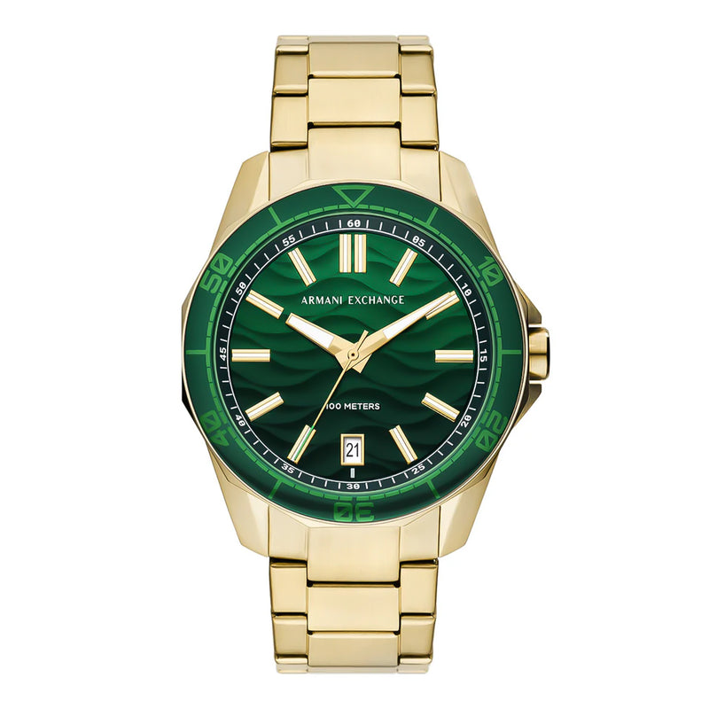 Armani Exchange Dive Inspired Sports Green Dial Men's Watch | AX1951