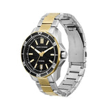 Armani Exchange Dive Inspired Two Tone Black Dial Men's Watch | AX1956