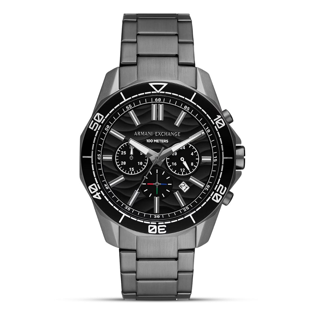 Armani Exchange Spencer Gunmetal Black Dial Men's Watch AX1959