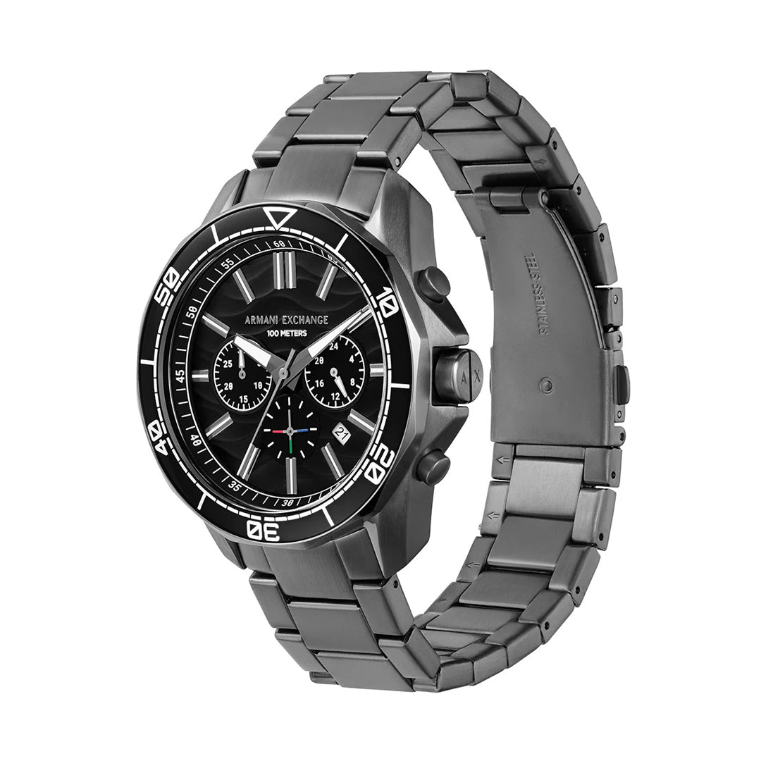 Armani Exchange Spencer Gunmetal Black Dial Men's Watch | AX1959