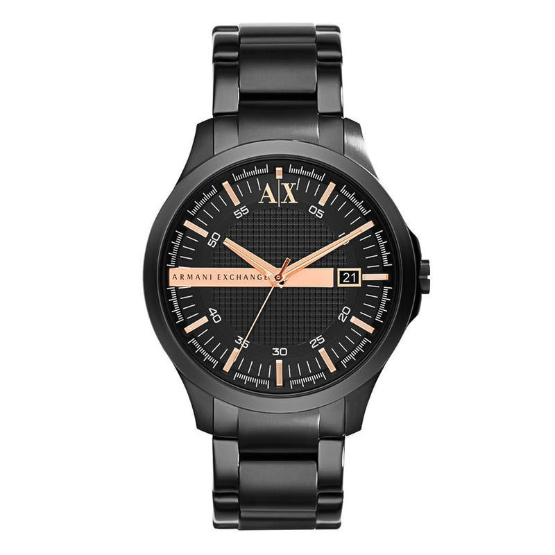 Armani Exchange Textured Black/Gold Dial Men's Watch | AX2150