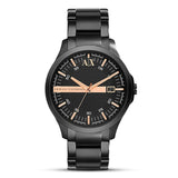 Armani Exchange Textured Black/Gold Dial Men's Watch | AX2150