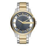 Armani Exchange Hampton Two Tone Grey Dial Men's Watch | AX2403