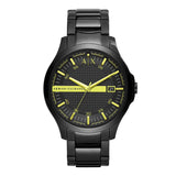 Armani Exchange Hampton Textured Black Dial Men's Watch | AX2407