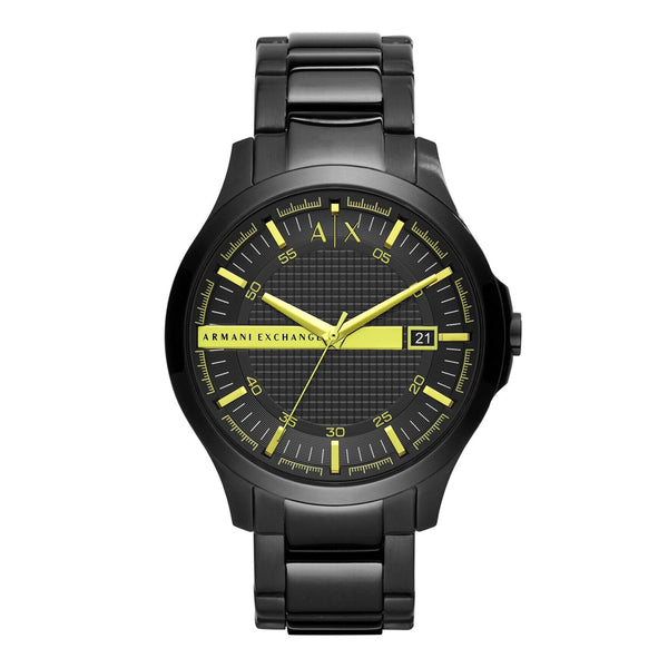 Armani Exchange Hampton Textured Black Dial Men's Watch | AX2407