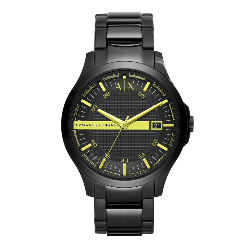 Armani Exchange Hampton Textured Black Dial Men's Watch | AX2407