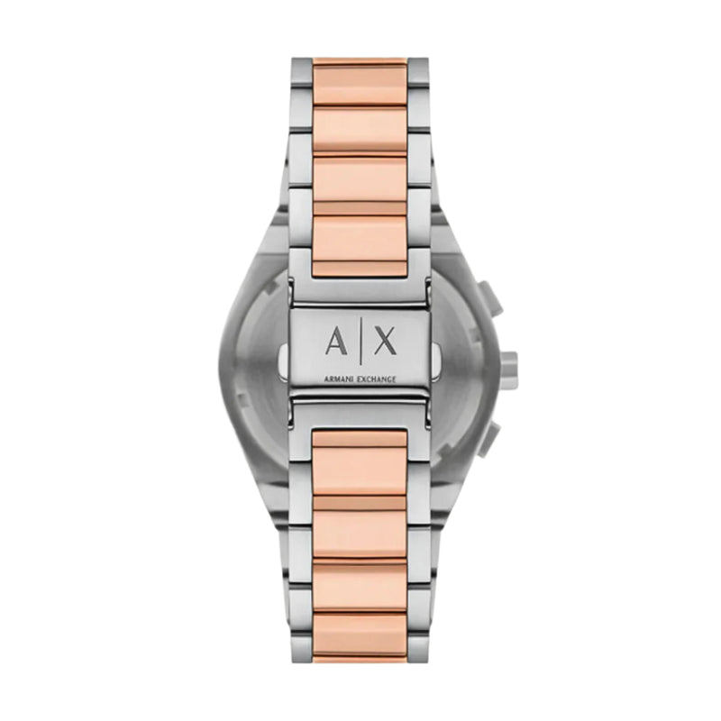 Armani Exchange Chrono Dual Tone Black Dial Men's Watch | AX4181