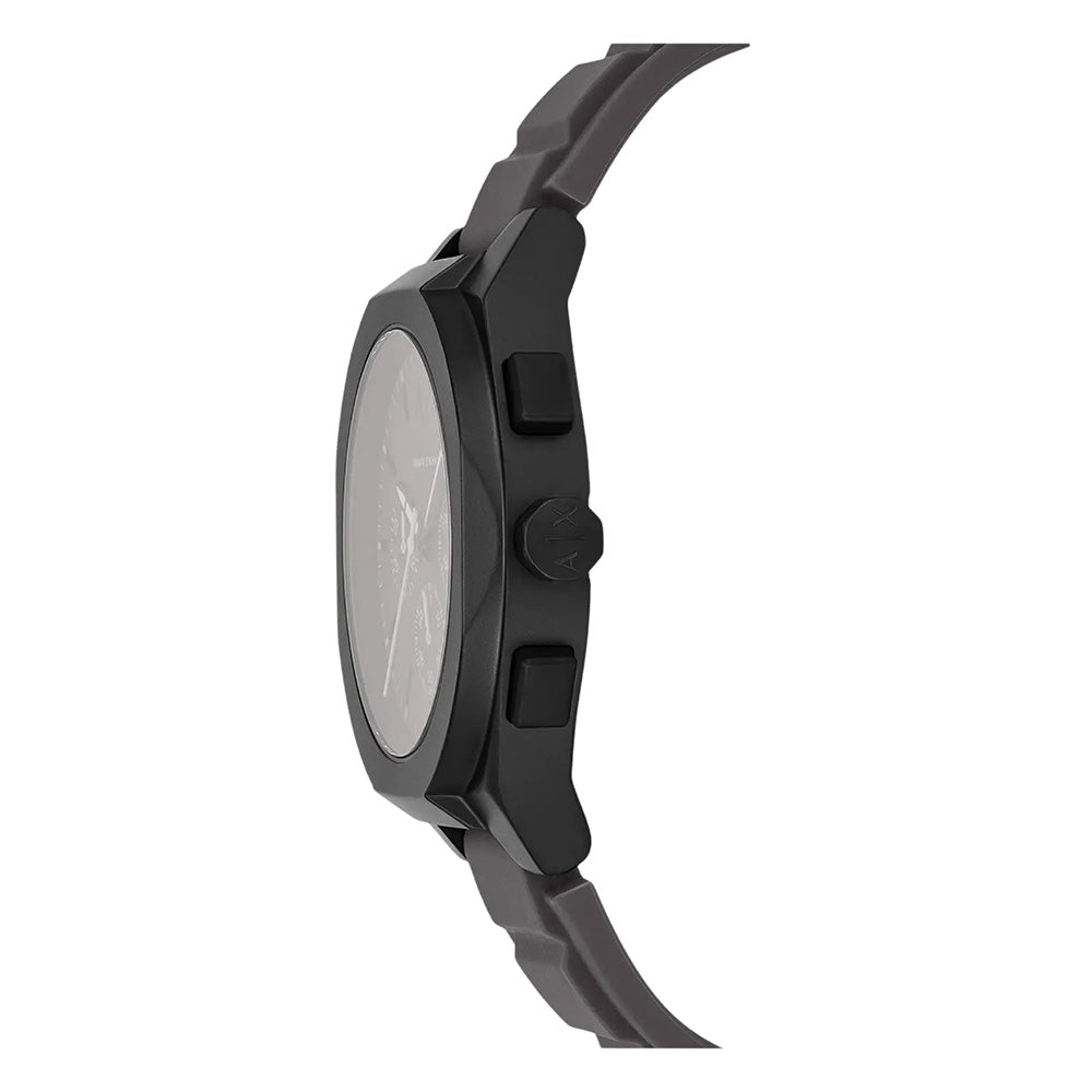 Armani Exchange Sync Chronograph Grey Silicone Strap Watch AX4191