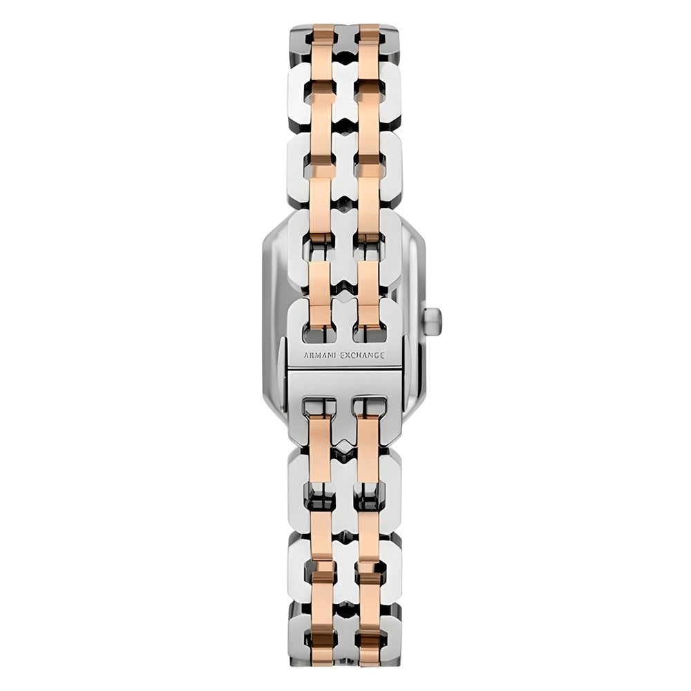 Armani Exchange Two Tone Silver Dial Ladies Watch AX5810