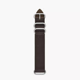 Fossil Dark Brown LiteHide™ Leather Strap 22mm S221522
