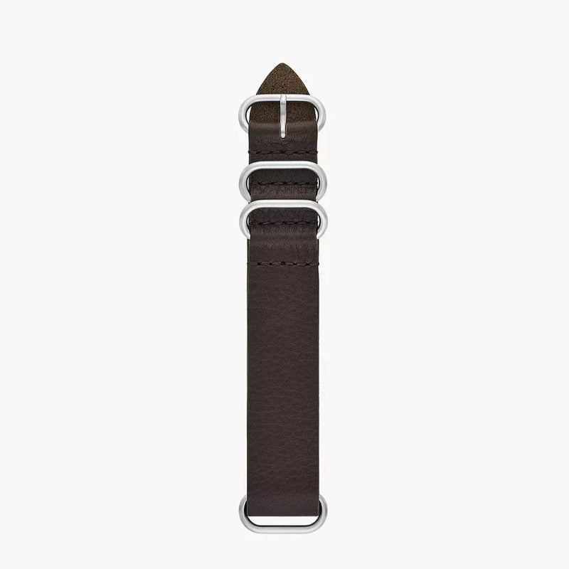 Fossil Dark Brown LiteHide™ Leather Strap 22mm S221522