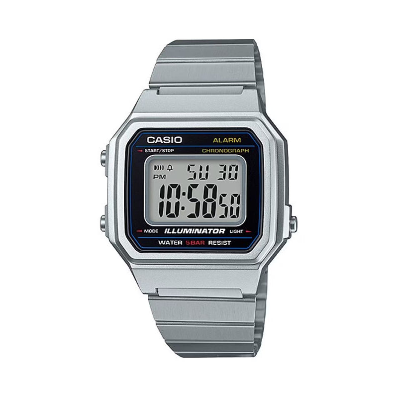 CASIO VINTAGE DIGITAL DIAL STAINLESS STEEL UNISEX WATCH | B650WD-1ADF