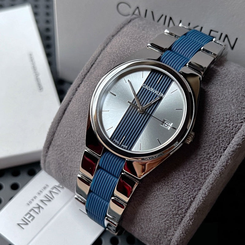Calvin Klein Contrast Two-Tone Women's Watch| K9E231VX