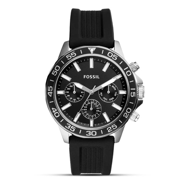 Fossil Bannon Black Silicone Watch| BQ2494