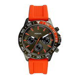 Fossil Bannon Multifunction Orange Silicon Strap Watch | BQ2500