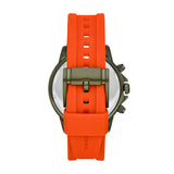 Fossil Bannon Multifunction Orange Silicon Strap Watch | BQ2500