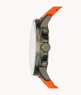 Fossil Bannon Multifunction Orange Silicon Strap Watch | BQ2500