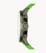 Fossil Bannon Multifunction Green Silicon Strap Watch | BQ2501