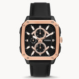 Fossil Multi-function Black Leather Men's Watch| BQ2654