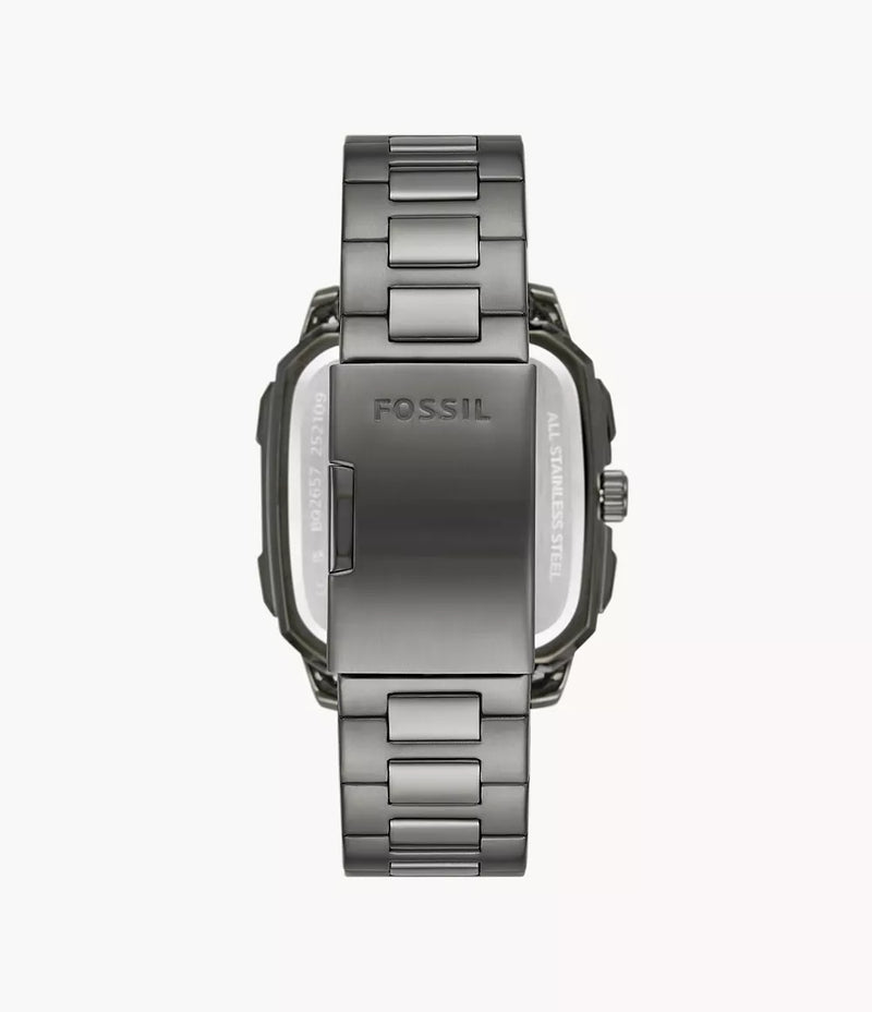 Fossil Multifunction Gunmetal Stainless Steel Watch BQ2657