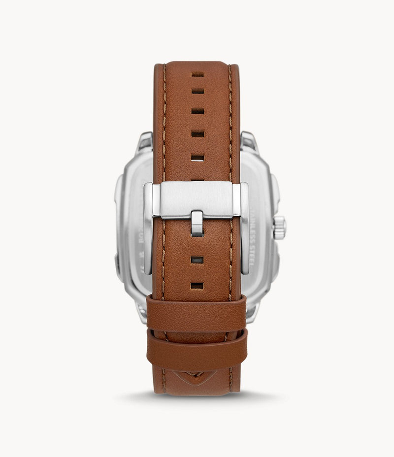 Fossil Multifunction Brown Leather Watch  BQ2658