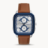 Fossil Multifunction Brown Leather Watch BQ2658