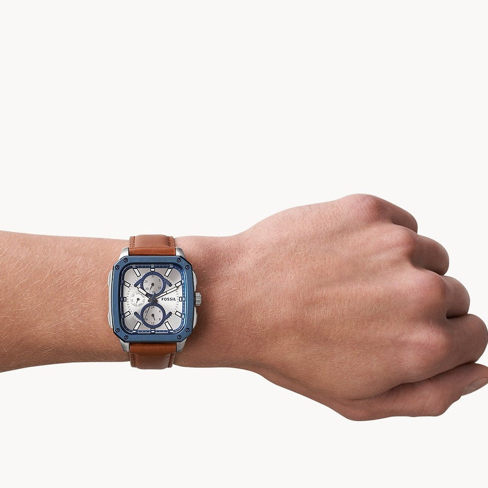Fossil Multifunction Brown Leather Men's Watch| BQ2658