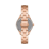 Fossil Rye Automatic Rose Gold Tone Dial Ladies Watch | BQ3754