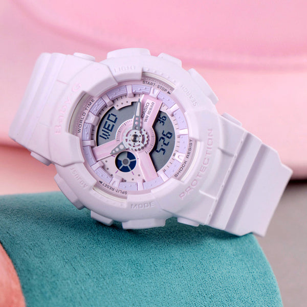 Casio G-Shock BABY-G PALE PINK Ladies Watch| BA-110-4A2DR 