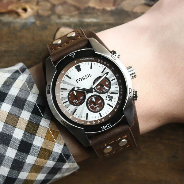 Fossil Coachman Chronograph Brown Dial Men's Watch | CH2565