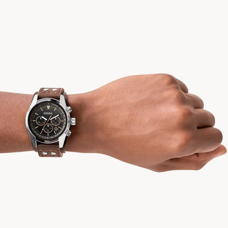 Fossil Coachman Chronograph Brown Leather Men's Watch| CH2891
