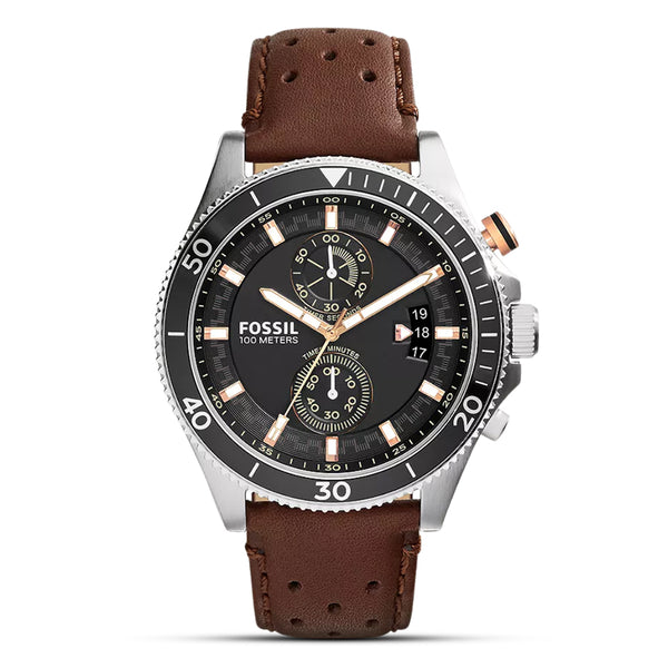 Fossil Wake-field Brown Leather Watch | CH2944