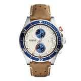 Fossil CH2951 Wakefield Round Analog Cream Dial Men's Watch