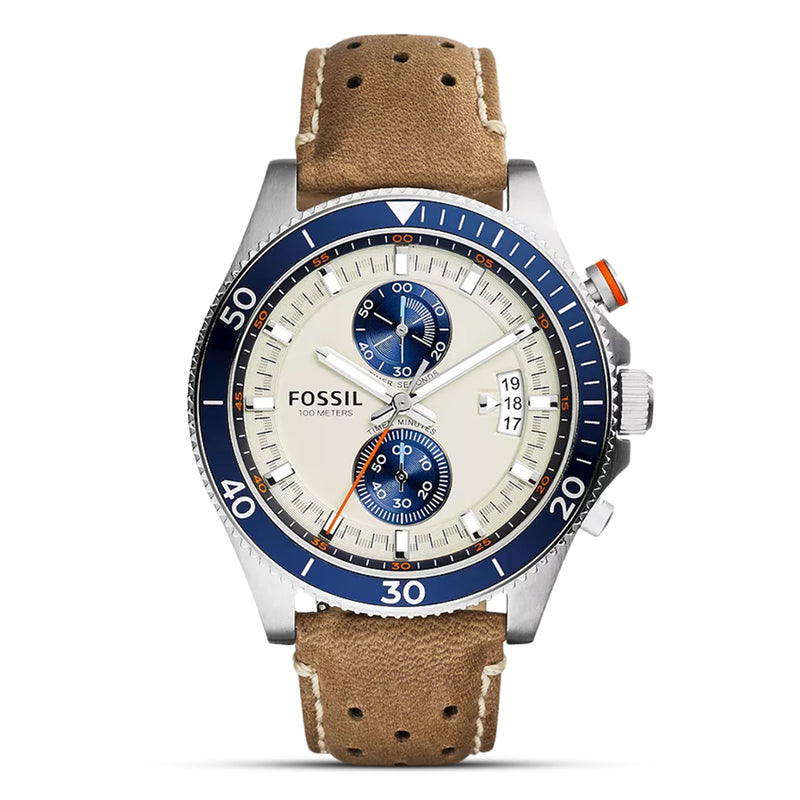 Fossil Wakefield Round Analog Cream Dial Men's Watch | CH2951