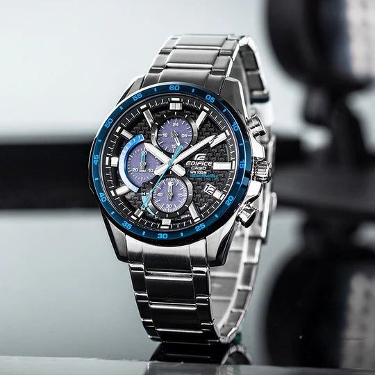 Casio Edifice Solar Powered Black Dial Watch EQS 900DB 2AVUDF