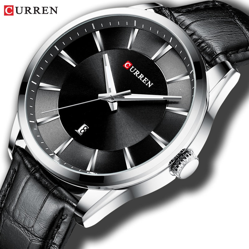 CURREN  Quartz Watches for Men Leather Strap |  M8365