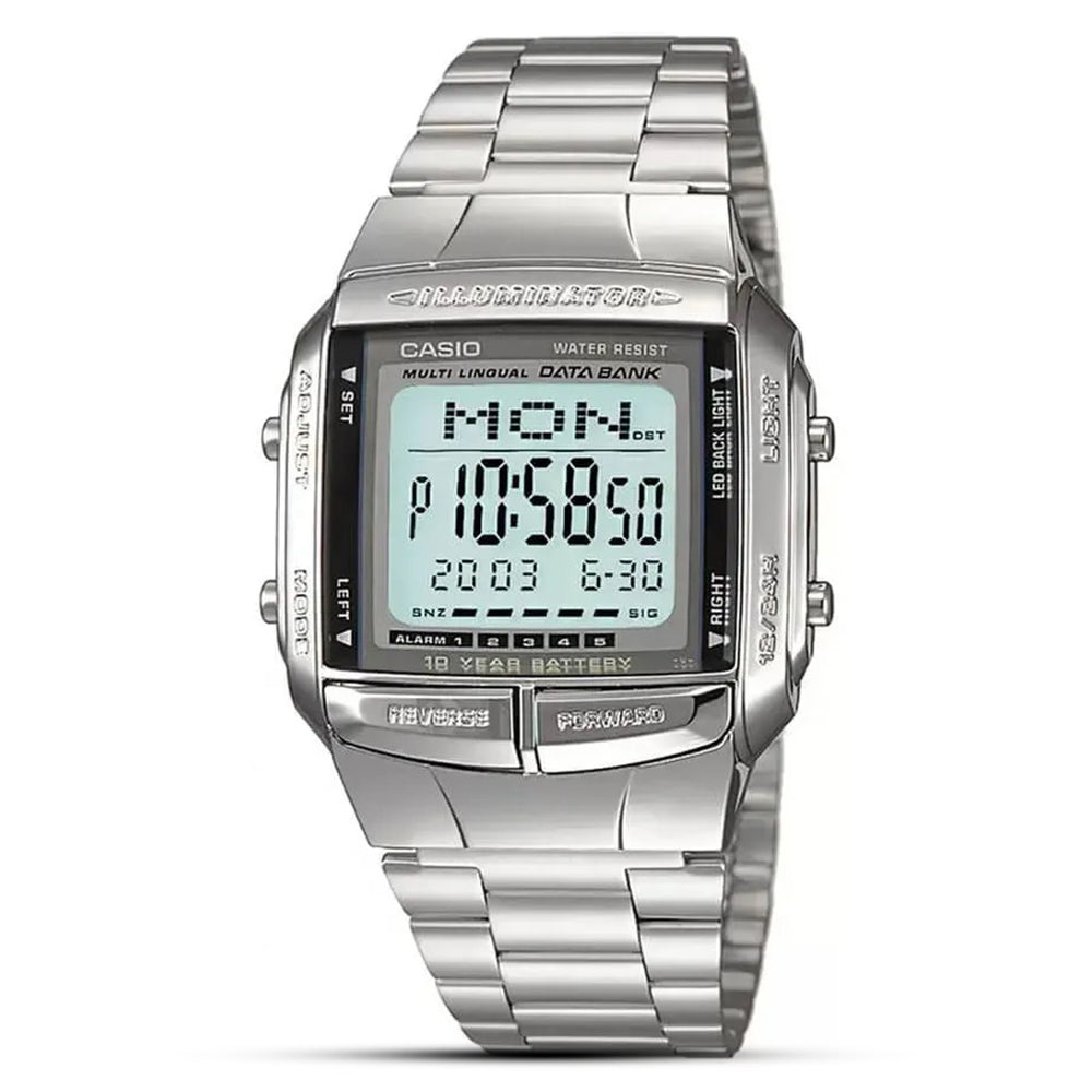 Casio Vintage Digital Data Bank Resin Strap Watch DB-360-1ADF