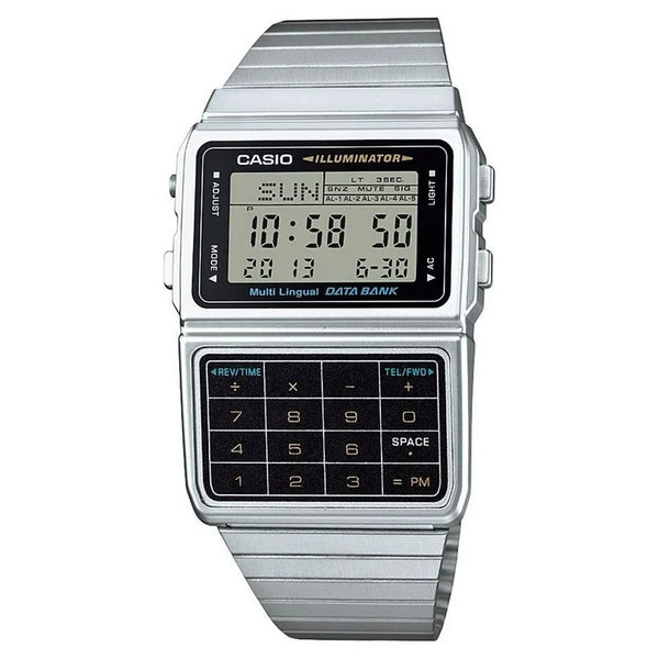 Casio Vintage 25 Memory Calculator Databank Men's Watch| DBC611-1VT