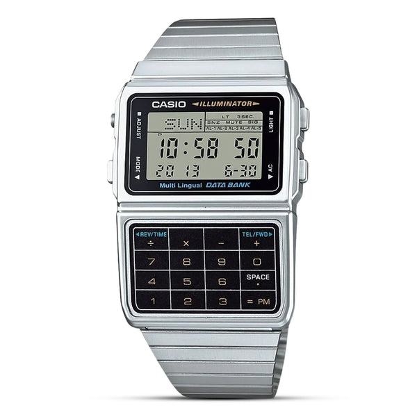 Casio Vintage 25 Memory Calculator Databank Men's Watch| DBC611-1VT