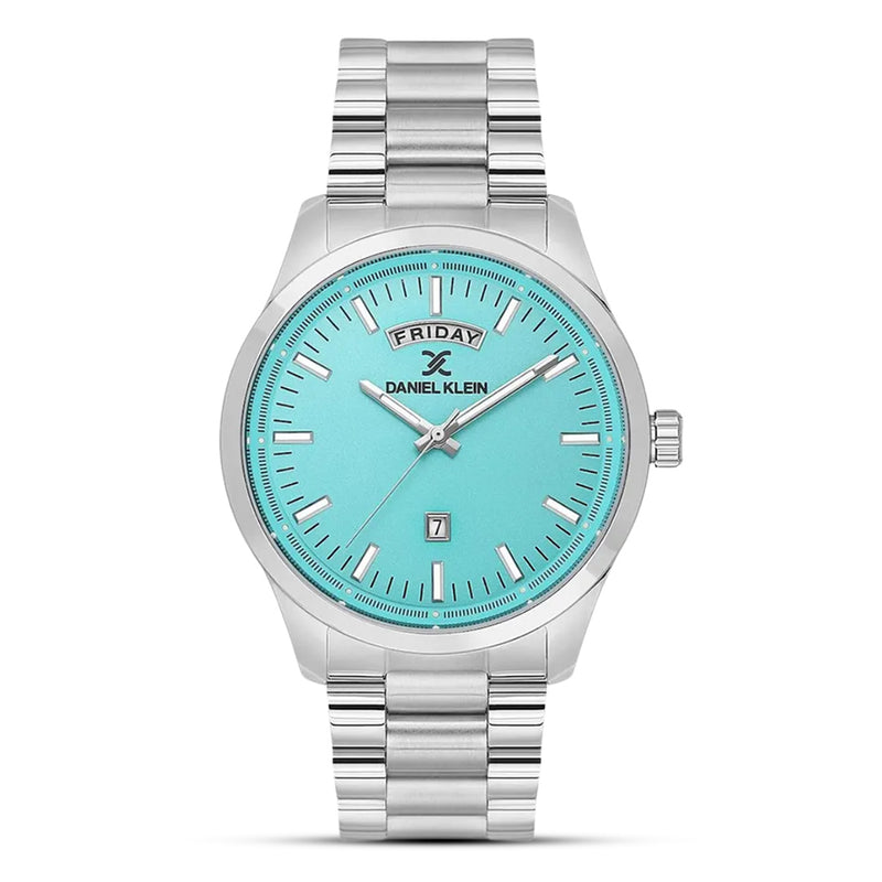 Daniel Klein Day Date Ice Blue Dial Men's Watch | DK.1.13817-5