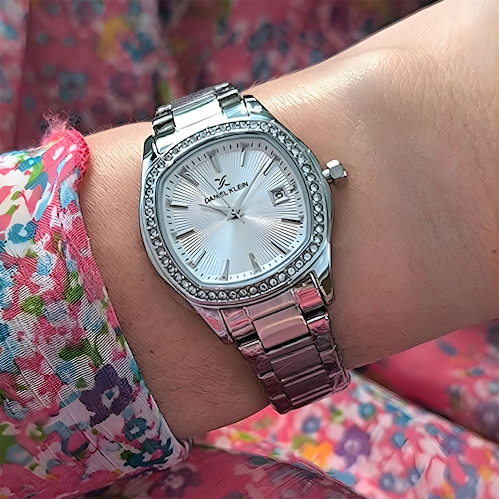 Daniel Klein Silver Dial Ladies Watch DK.1.13866-1
