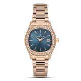 Daniel Klein Rose Gold Navy Blue Dial Ladies Watch | DK.1.13866-5