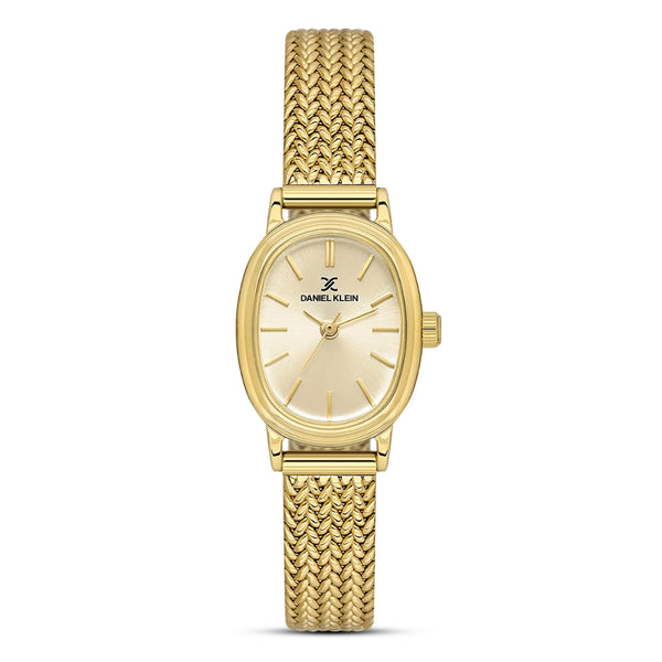 Daniel Klein Premium Gold Tone Dial Ladies Watch | DK.1.13868-6