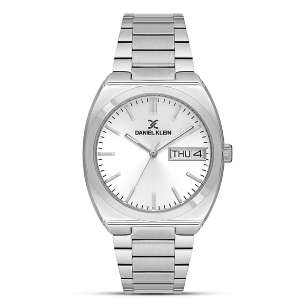 Daniel Klein Day Date Silver Dial Men's Watch | DK.1.13885-1