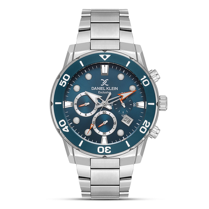 Daniel Klein Multifunction Petrol Blue Dial Men's Watch | DK.1.13887-4