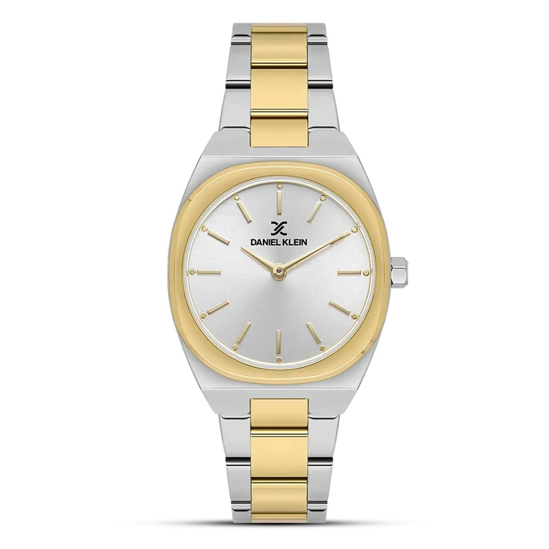 Daniel Klein Two Tone Silver Dial Ladies Watch | DK.1.13899-6