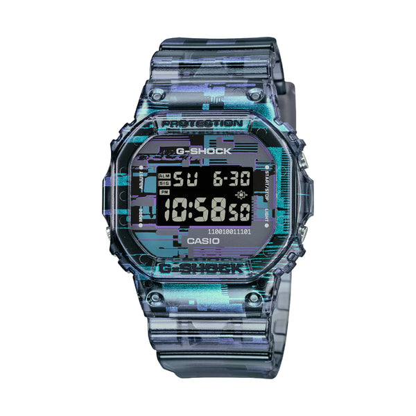 Casio G-Shock "Glitch Series" Transparent Digital Watch DW-5600NN-1DR